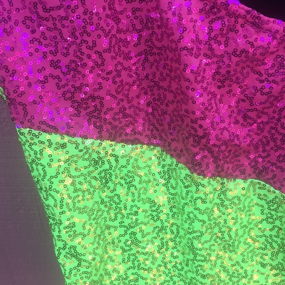 Sz XL Adult Leapin Leotards Sparkly Romper - Picture 7 of 8